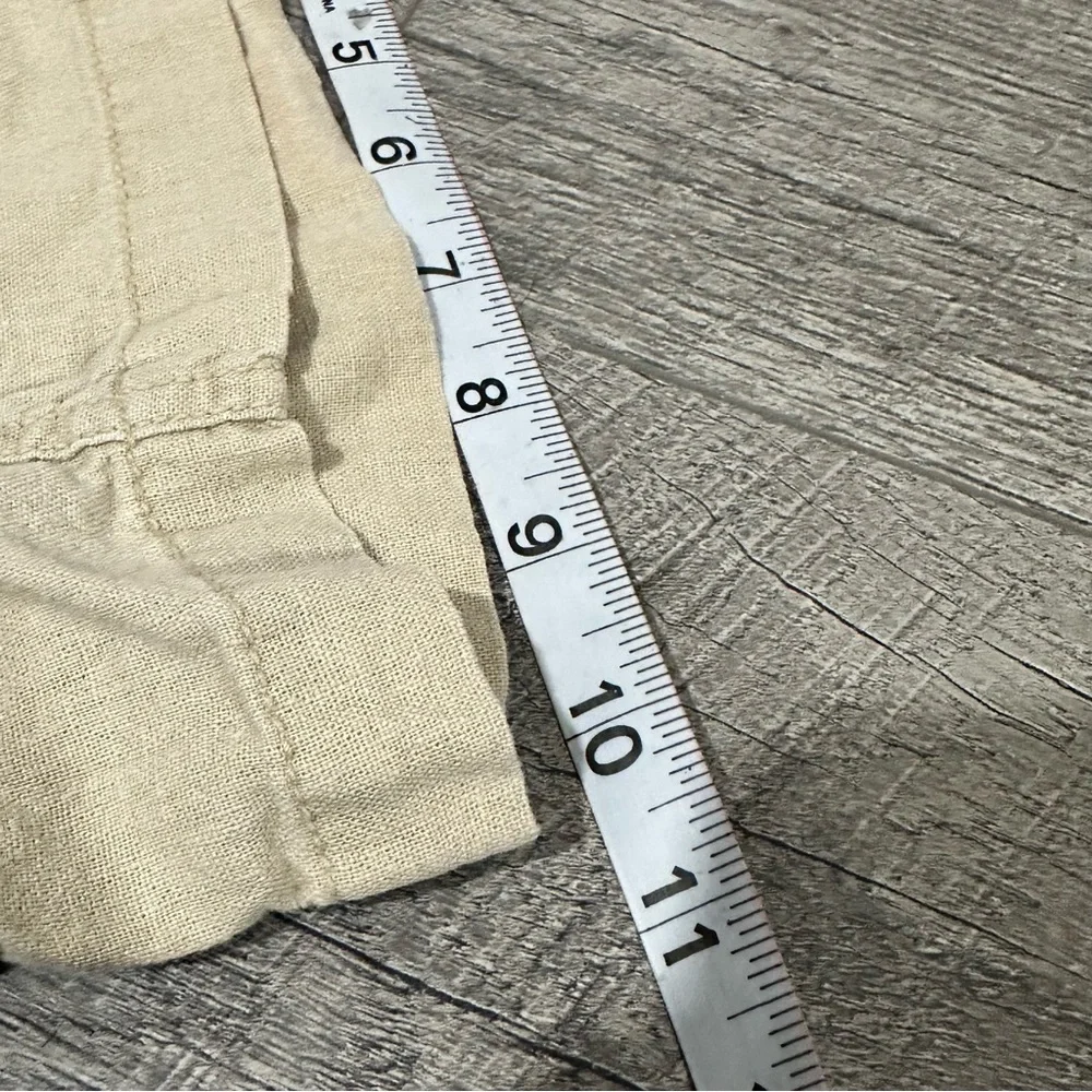 old navy Women's Cargo Pants beige baggy skater boho 90s 80s flared pants size 4 - Picture 7 of 8